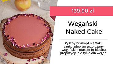 Wegański Naked Cake