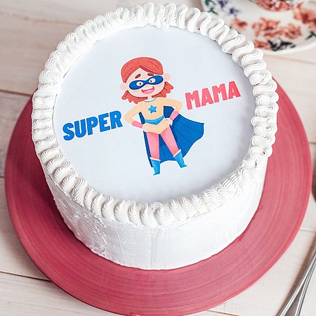 Tort Super Mama na Dzień Mamy