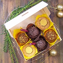 Zestaw 6 świątecznych cupcakes